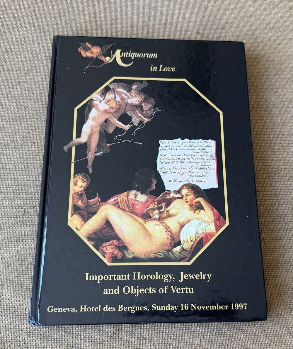 Antiquorum Geneva HC Auction Catalog Book Horology Jewelry In Love Vintage 1997